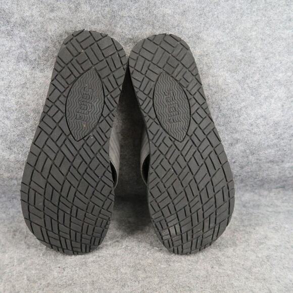 Flojos Shoes Mens 8 Sandal Flip Flop Slip On Memory Foam Comfort Surf Gray Black - Picture 10 of 12